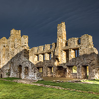 Buy canvas prints of Stormy Skies at Egglestone Abbey by AMANDA AINSLEY