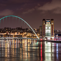 Buy canvas prints of Gateshead Millennium Bridge by AMANDA AINSLEY