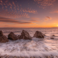 Buy canvas prints of The Majestic Sunrise at Trow Rocks by AMANDA AINSLEY