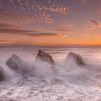 Buy canvas prints of Majestic Sunrise at Trow Rocks by AMANDA AINSLEY