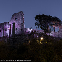Buy canvas prints of Majestic Barnard Castle at Night by AMANDA AINSLEY