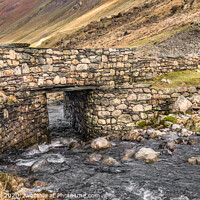 Buy canvas prints of Stone Bridge at Honister Pass by AMANDA AINSLEY