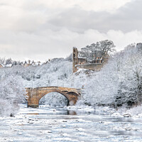Buy canvas prints of Winter at Barnard Castle by AMANDA AINSLEY