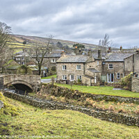 Buy canvas prints of The Enchanting Thwaite Village in Swaledale  by AMANDA AINSLEY
