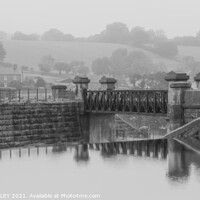 Buy canvas prints of Misty Morning at Hury Reservoir  by AMANDA AINSLEY