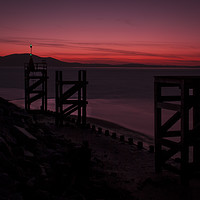 Buy canvas prints of Solway Sunset by Charles Little
