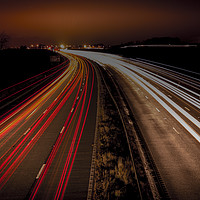 Buy canvas prints of Motorway Sunset by Charles Little