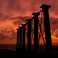 Buy canvas prints of Solway Sunset by Charles Little