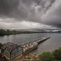 Buy canvas prints of Stormy Sky over Ullswater by Charles Little