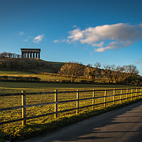 Buy canvas prints of 'Penshaw Monument at Sunset' by Mark Brownless