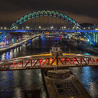 Buy canvas prints of 'Tyne Bridges Glow' by Mark Brownless