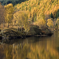 Buy canvas prints of Autumnal Loch Tummel by Stephen Lipton