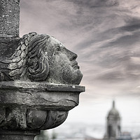 Buy canvas prints of Monument Looking Over Glasgow by Anne McLuckie