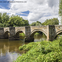 Buy canvas prints of Essex Bridge over the River Trent Staffordshire by Nick Jenkins