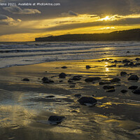 Buy canvas prints of Llantwit Major Beach Glamorgan Heritage Coast Suns by Nick Jenkins