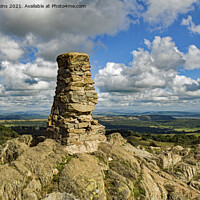 Buy canvas prints of Trig point summit of Gummers How Lake District by Nick Jenkins