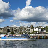 Buy canvas prints of Lake Windermere Lakeside Bowness on Windermere Cumbria by Nick Jenkins