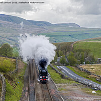 Buy canvas prints of The Broughton Steam Locomotive Aisgill Yorkshire Dales  by Nick Jenkins