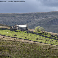 Buy canvas prints of Derelict Barn above Aisgill Yorkshire Dales Cumbri by Nick Jenkins