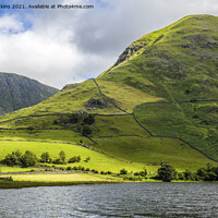 Buy canvas prints of Hartsop Dodd and Gray Crag from Brothers Water  by Nick Jenkins