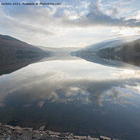 Buy canvas prints of Talybont Reservoir Brecon Beacons  in Winter Sun  by Nick Jenkins