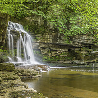 Buy canvas prints of West Burton Waterfall Yorkshire Dales  by Nick Jenkins