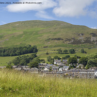 Buy canvas prints of Winder rising above the Howgills town of Sedbergh by Nick Jenkins
