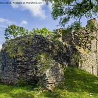 Buy canvas prints of Remains of Pendragon Castle Mallerstang Cumbria by Nick Jenkins