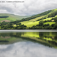 Buy canvas prints of Talybont Reservoir and Reflections Brecon Beacons  by Nick Jenkins