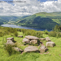 Buy canvas prints of Talybont Reservoir Valley Central Brecon Beacons by Nick Jenkins