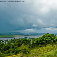 Buy canvas prints of River Kent Estuary from Arnside Knott Cumbria by Nick Jenkins