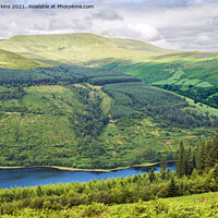 Buy canvas prints of Waun Rydd from Bwlch y Waun Brecon Beacons by Nick Jenkins