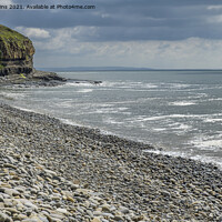 Buy canvas prints of Amroth Beach Pembrokeshire - the East End by Nick Jenkins