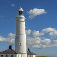 Buy canvas prints of Nash Point Lighthouse Glamorgan Heritage Coast  by Nick Jenkins