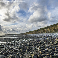 Buy canvas prints of Llantwit Major Beach Glamorgan Heritage Coast Wale by Nick Jenkins