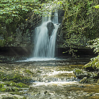 Buy canvas prints of Gastack Beck Falls Deepdale Cumbria October by Nick Jenkins