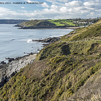 Buy canvas prints of The Gower Coast near Langland Bay  by Nick Jenkins