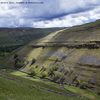 Buy canvas prints of Yew Cogar Scar above Littondale Yorkshire Dales by Nick Jenkins