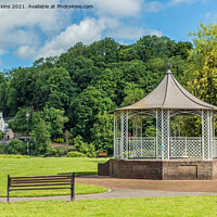 Buy canvas prints of Bandstand in Chepstow Park near the River Wye by Nick Jenkins