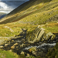 Buy canvas prints of The View down Kirkstone Pass in Autumn  by Nick Jenkins