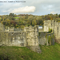 Buy canvas prints of Chepstow Castle Chepstow Monmouthshire  by Nick Jenkins