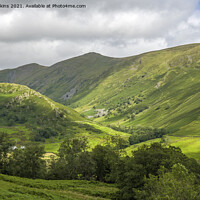 Buy canvas prints of The Upper Troutbeck Valley in Summer by Nick Jenkins