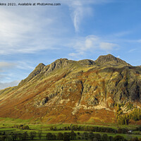 Buy canvas prints of Langdale Pikes from Langdale Valley pass by Nick Jenkins