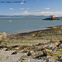 Buy canvas prints of Swansea Bay seen from Mumbles Beach  by Nick Jenkins
