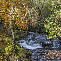 Buy canvas prints of Waterfall on the Taff Fechan River  by Nick Jenkins