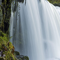 Buy canvas prints of The Upper Ddwli Waterfall Vale of Neath by Nick Jenkins