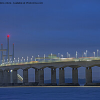 Buy canvas prints of The Prince of Wales Bridge Lit Up One Evening by Nick Jenkins
