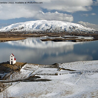 Buy canvas prints of Pingvallavatn Lake and Church Iceland by Nick Jenkins