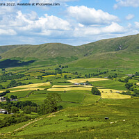 Buy canvas prints of The Howgill Fells seen from Firbank Fell Cumbria by Nick Jenkins