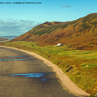 Buy canvas prints of Rhossili Downs and Beach Gower Peninsula by Nick Jenkins